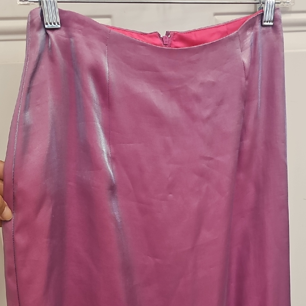Frederick's, Shimmering, Purple, Maxi, Pencil, Skirt, Y2k,Wedding, Casual, Party